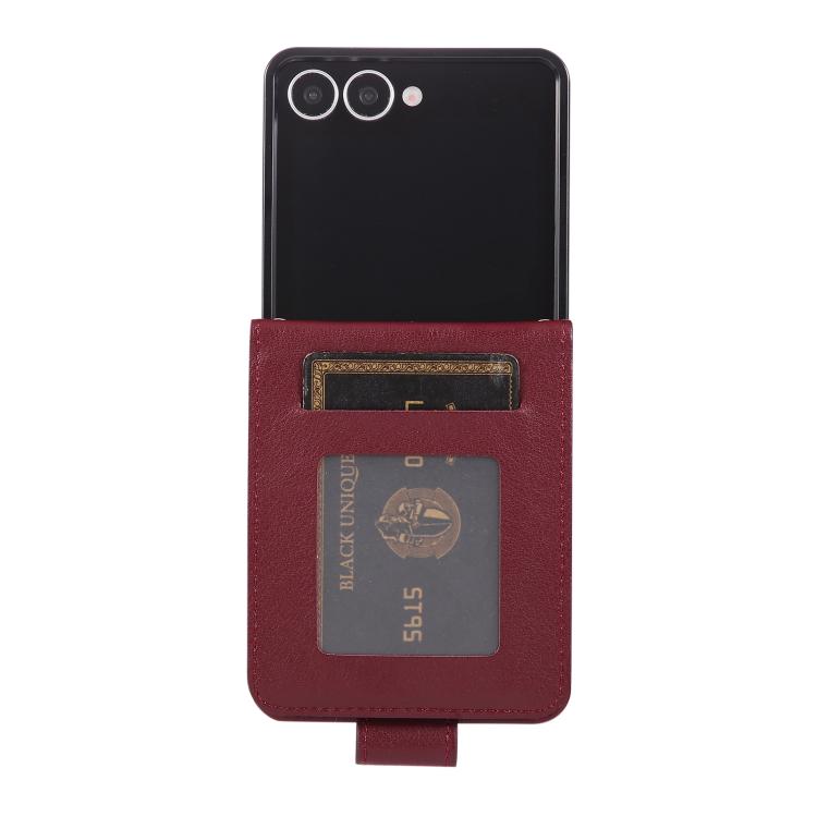 For Samsung Galaxy Z Flip7 5G 3-Card Slots Multifunctional Leather Phone Case