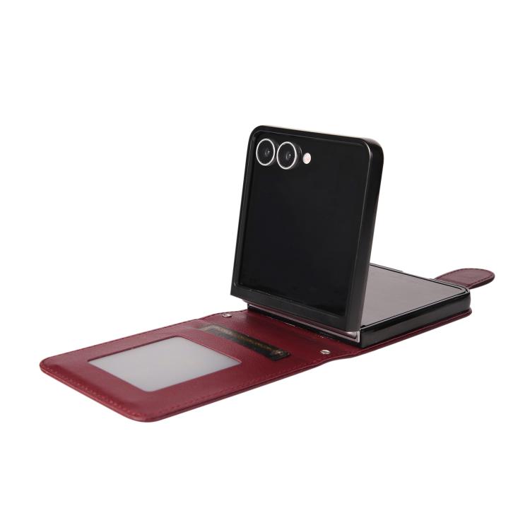 For Samsung Galaxy Z Flip7 5G 3-Card Slots Multifunctional Leather Phone Case