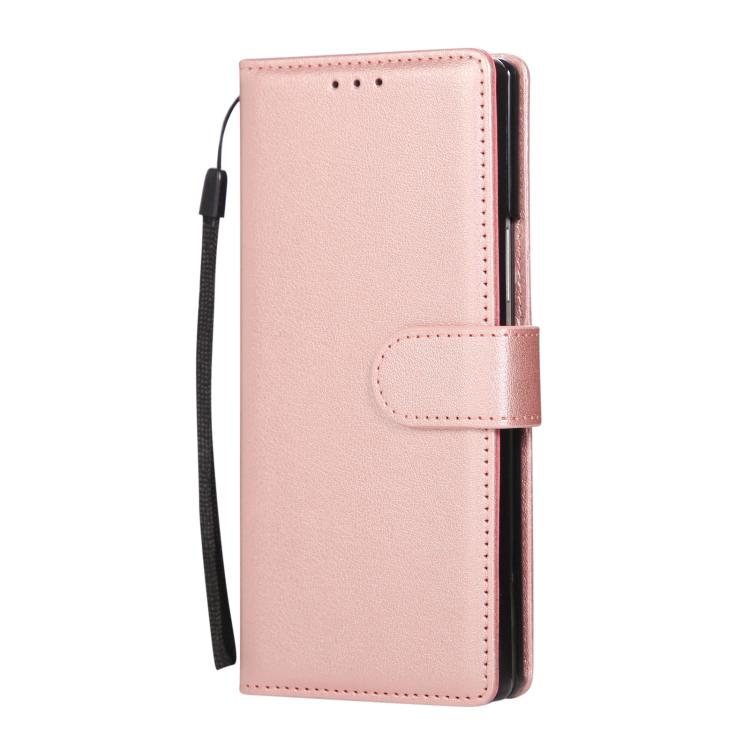 For Samsung Galaxy Z Fold7 5G 3-Card Slots Multifunctional Leather Phone Case