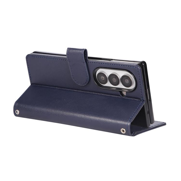 For Samsung Galaxy Z Fold7 5G 3-Card Slots Multifunctional Leather Phone Case