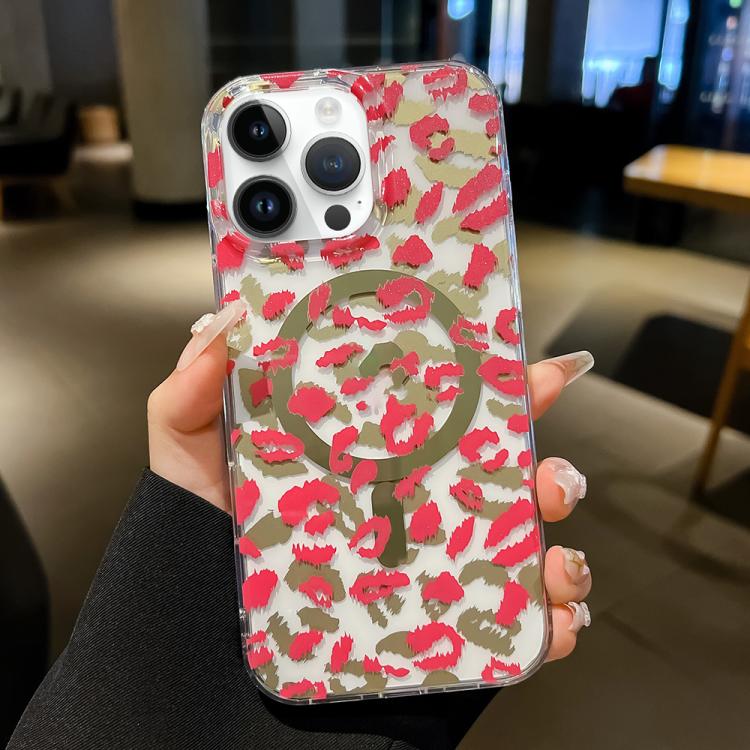 For iPhone 13 Pro Leopard MagSafe Dual-side Laminating IMD Phone Case