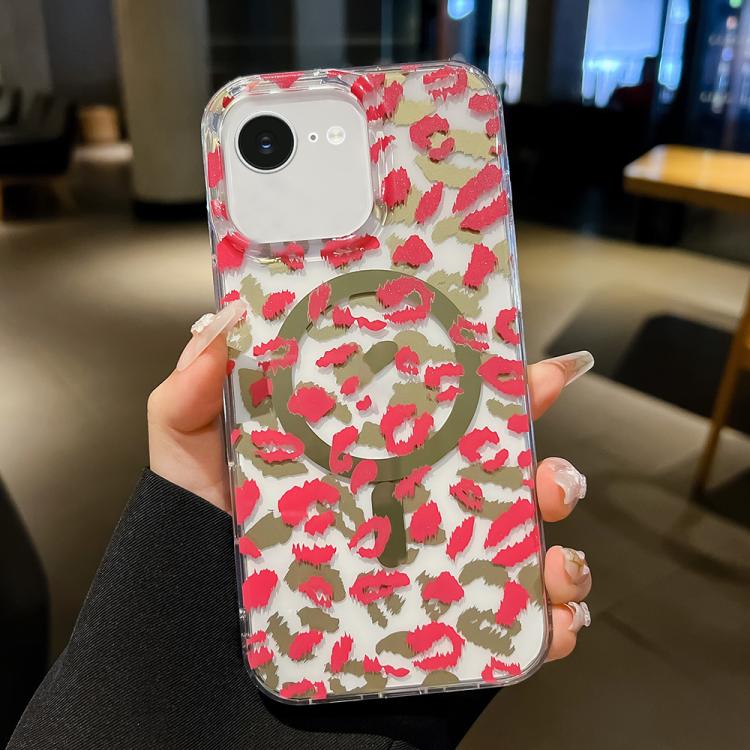 For iPhone 17e / 16e Leopard MagSafe Dual-side Laminating IMD Phone Case