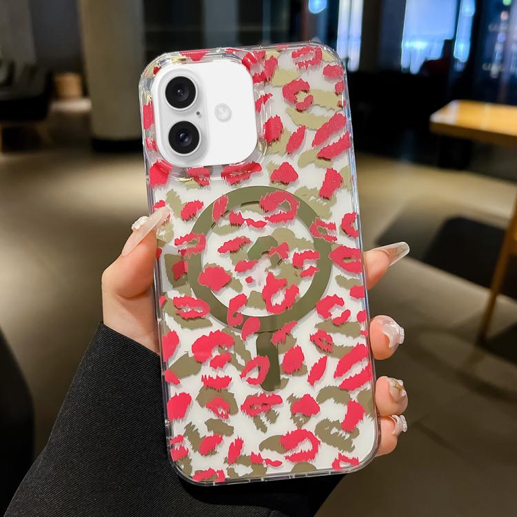 For iPhone 17 Leopard MagSafe Dual-side Laminating IMD Phone Case