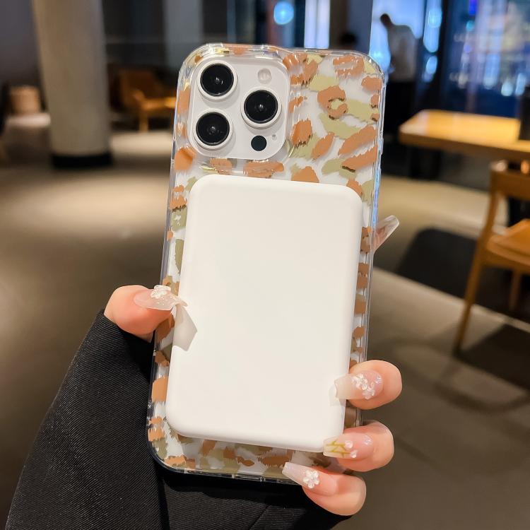 For iPhone 16 Plus Leopard MagSafe Dual-side Laminating IMD Phone Case