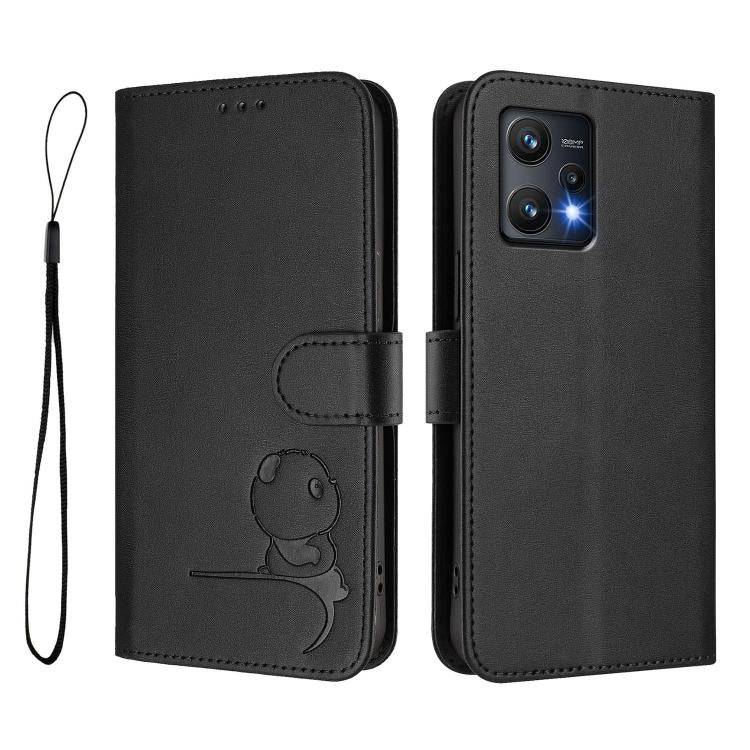 For OnePlus Nord CE 2 Lite 5G / Nord 2 Lite Litter Panda Embossing RFID Leather Phone Case with Lanyard