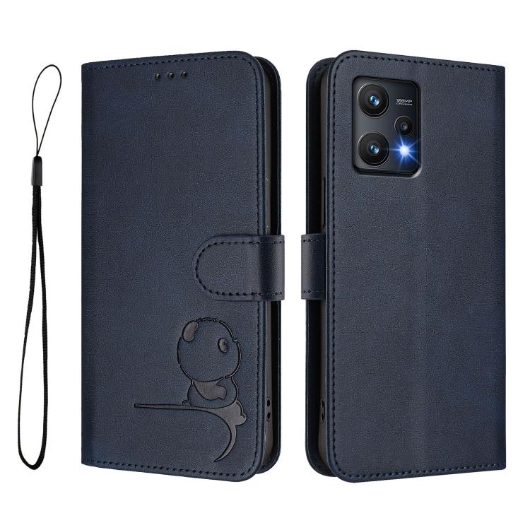 For OnePlus Nord CE 2 Lite 5G / Nord 2 Lite Litter Panda Embossing RFID Leather Phone Case with Lanyard