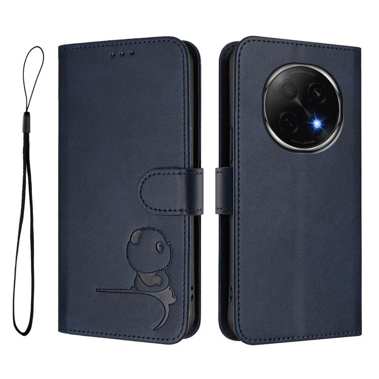 For OPPO F29 Pro 5G Global Litter Panda Embossing RFID Leather Phone Case with Lanyard