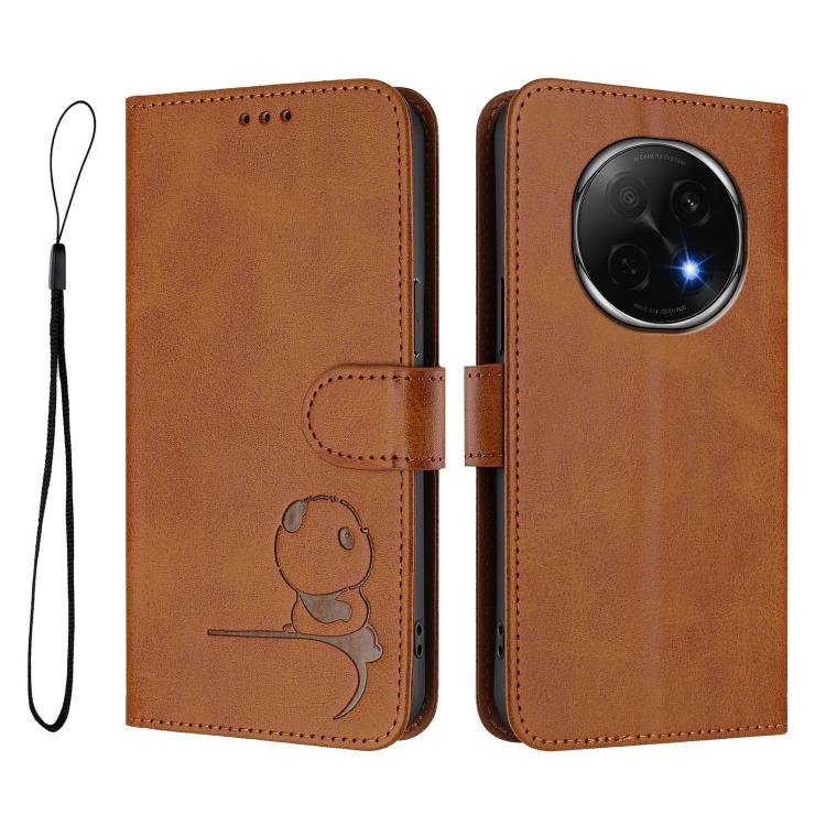 For OPPO F29 Pro 5G Global Litter Panda Embossing RFID Leather Phone Case with Lanyard