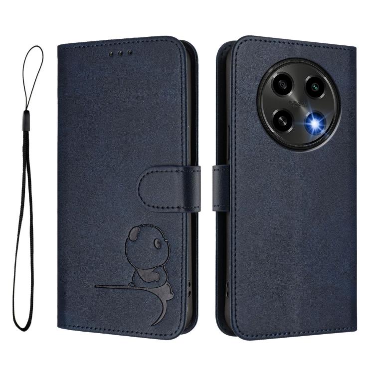 For OPPO A2 Pro 5G / F27 Pro / F27 Pro+ Litter Panda Embossing RFID Leather Phone Case with Lanyard