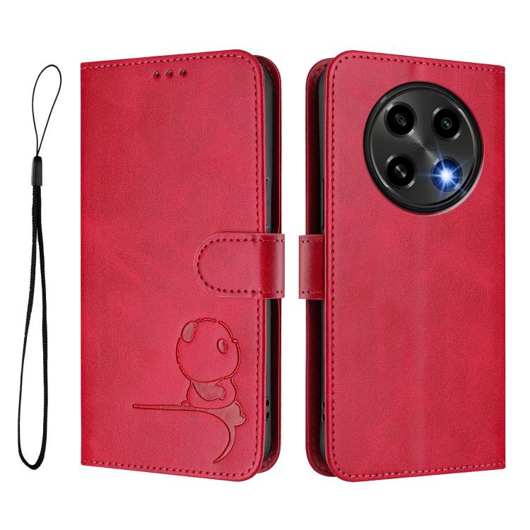 For OPPO A2 Pro 5G / F27 Pro / F27 Pro+ Litter Panda Embossing RFID Leather Phone Case with Lanyard