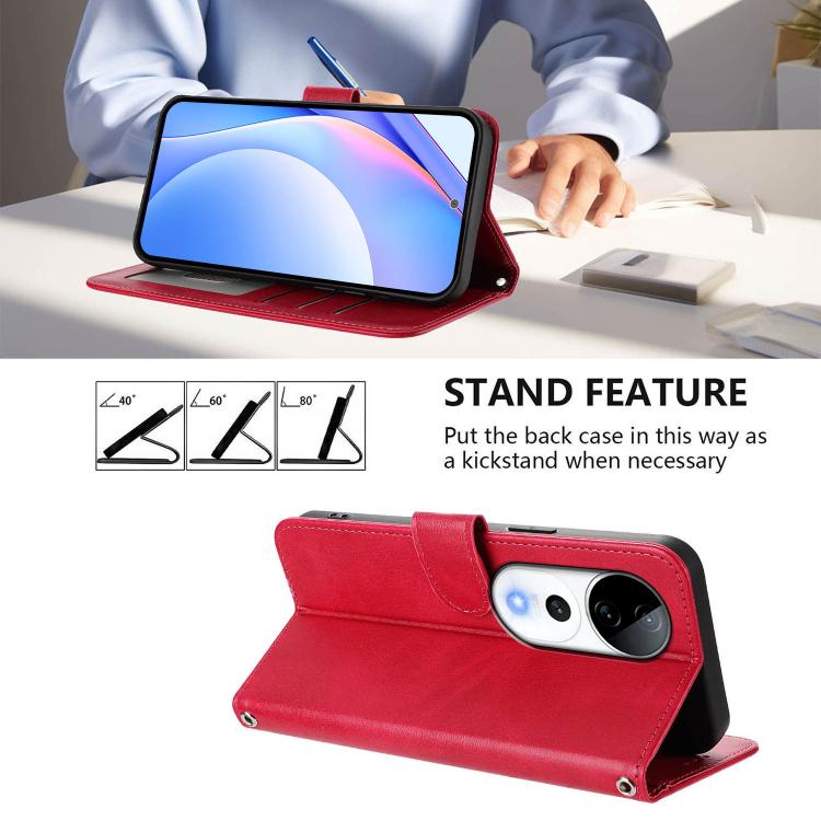 For vivo V40 / V40 Pro / T3 Ultra Litter Panda Embossing RFID Leather Phone Case with Lanyard