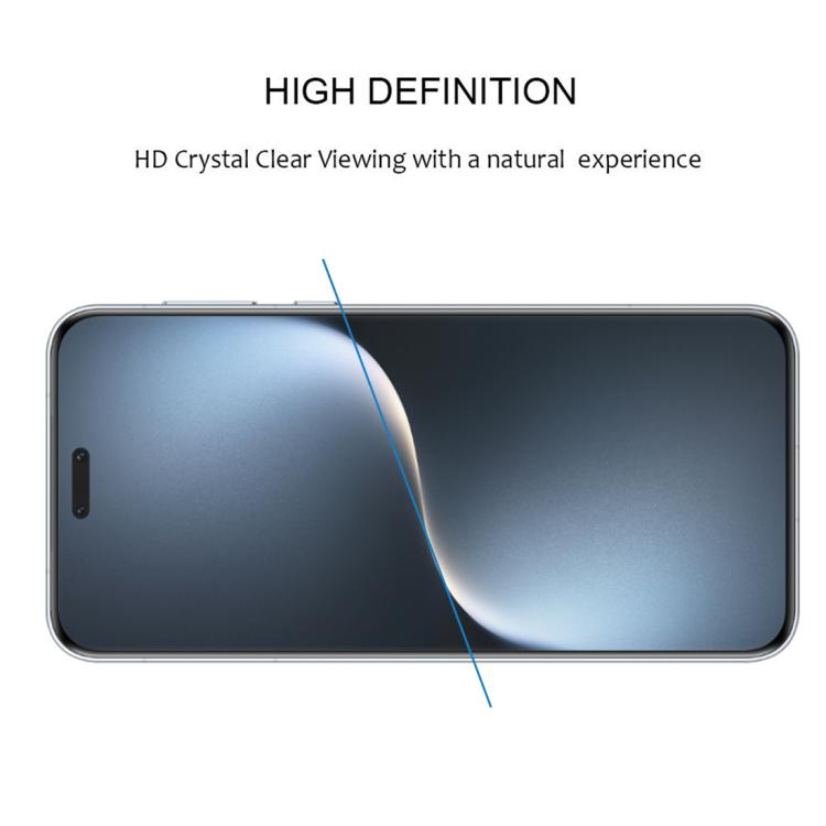 For Honor Magic7 Pro Full Glue 9H HD 3D Curved Edge Tempered Glass Film - Black