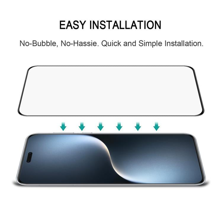 For Honor Magic7 Pro Full Glue 9H HD 3D Curved Edge Tempered Glass Film - Black