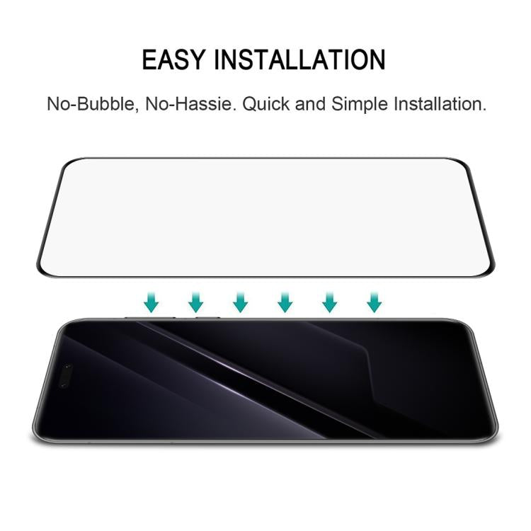 For Honor Magic7 RSR Porsche Design Full Glue 9H HD 3D Curved Edge Tempered Glass Film - Black