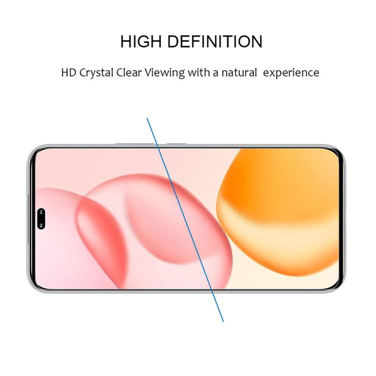 For Honor 90 Full Glue 9H HD 3D Curved Edge Tempered Glass Film - Black