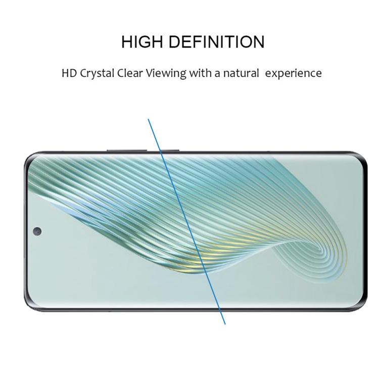 For Honor Magic5 25pcs Full Glue 9H HD 3D Curved Edge Tempered Glass Film - Black