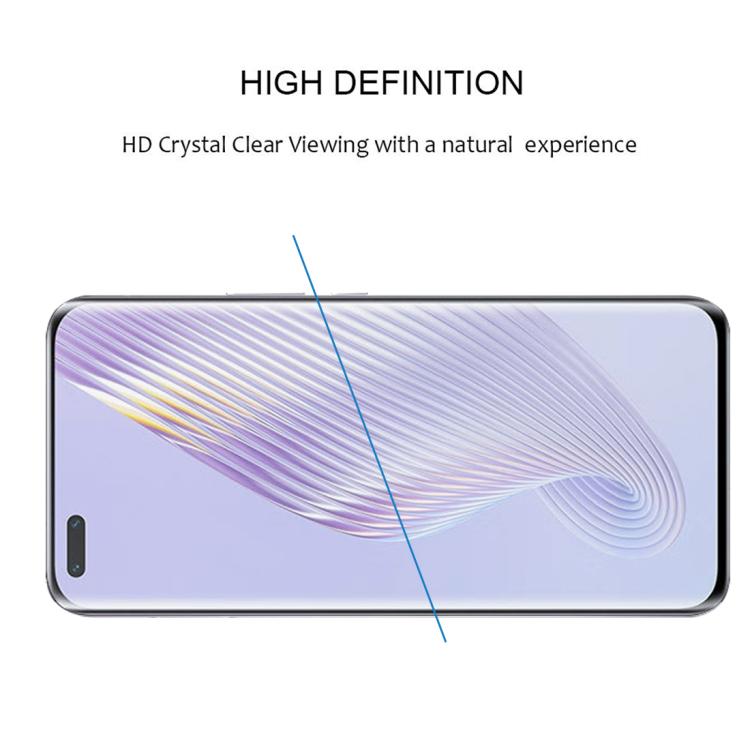 For Honor Magic5 Pro 25pcs Full Glue 9H HD 3D Curved Edge Tempered Glass Film - Black