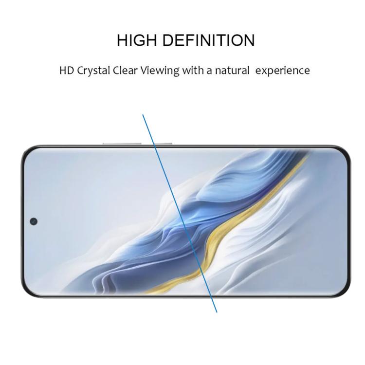 For Honor Magic6 25pcs Full Glue 9H HD 3D Curved Edge Tempered Glass Film - Black