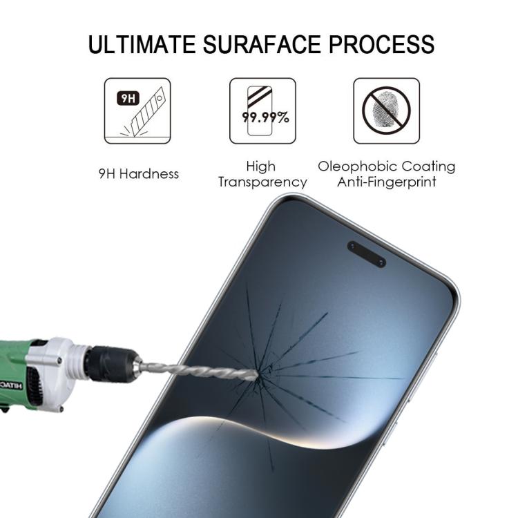 For Honor Magic7 Pro 25pcs Full Glue 9H HD 3D Curved Edge Tempered Glass Film - Black