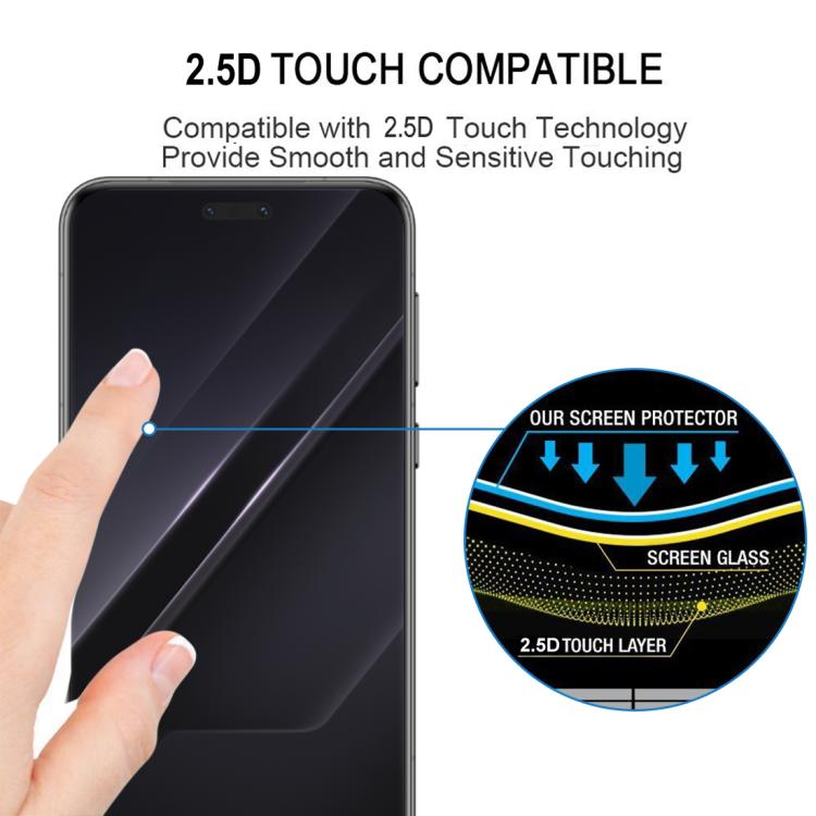 For Honor Magic7 RSR Porsche Design 25pcs Full Glue 9H HD 3D Curved Edge Tempered Glass Film - Black