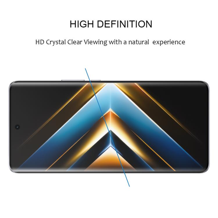 For Honor X50 GT 25pcs Full Glue 9H HD 3D Curved Edge Tempered Glass Film - Black