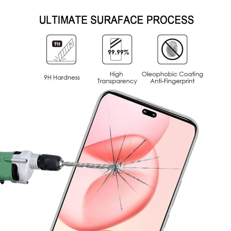 For Honor 90 25pcs Full Glue 9H HD 3D Curved Edge Tempered Glass Film - Black