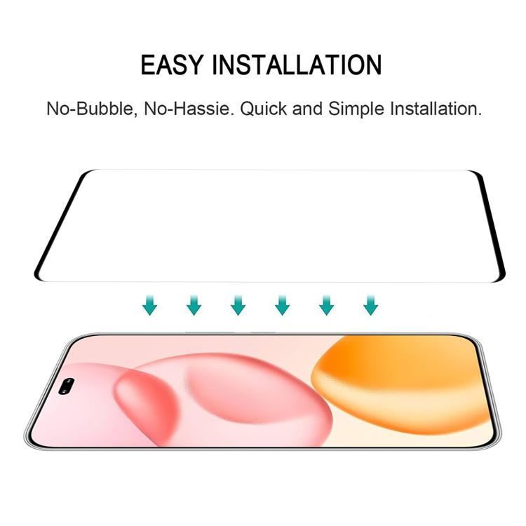 For Honor 90 25pcs Full Glue 9H HD 3D Curved Edge Tempered Glass Film - Black