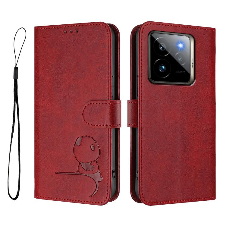 For Realme GT7 Pro / GT7 Pro Racing Litter Panda Embossing RFID Leather Phone Case with Lanyard