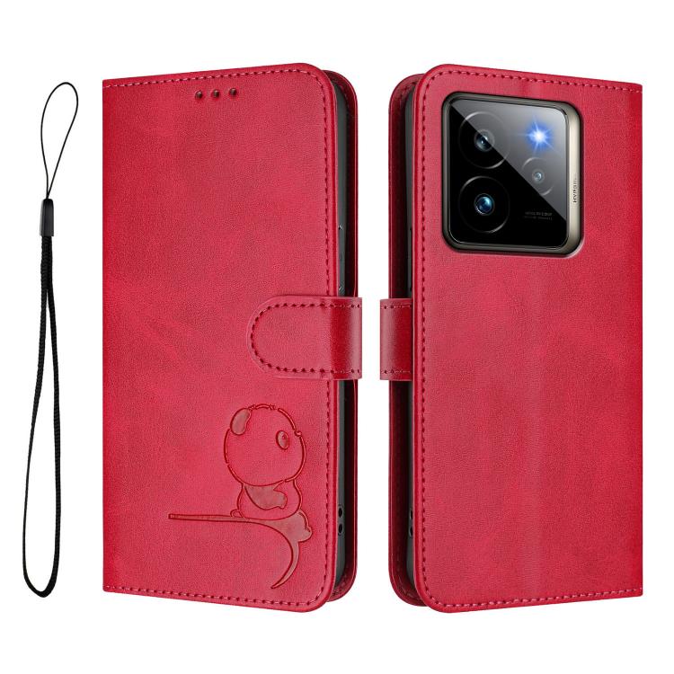 For Realme GT7 Pro / GT7 Pro Racing Litter Panda Embossing RFID Leather Phone Case with Lanyard