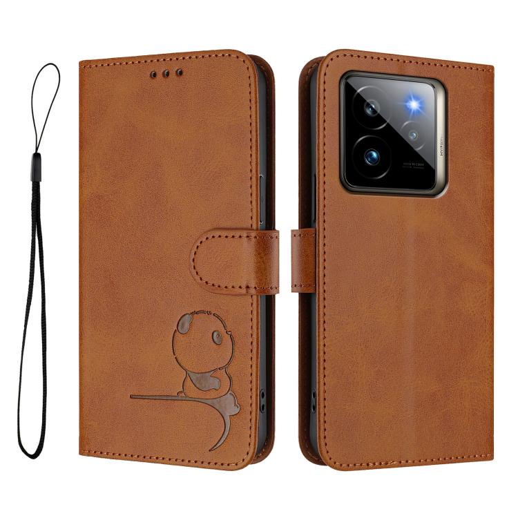 For Realme GT7 Pro / GT7 Pro Racing Litter Panda Embossing RFID Leather Phone Case with Lanyard