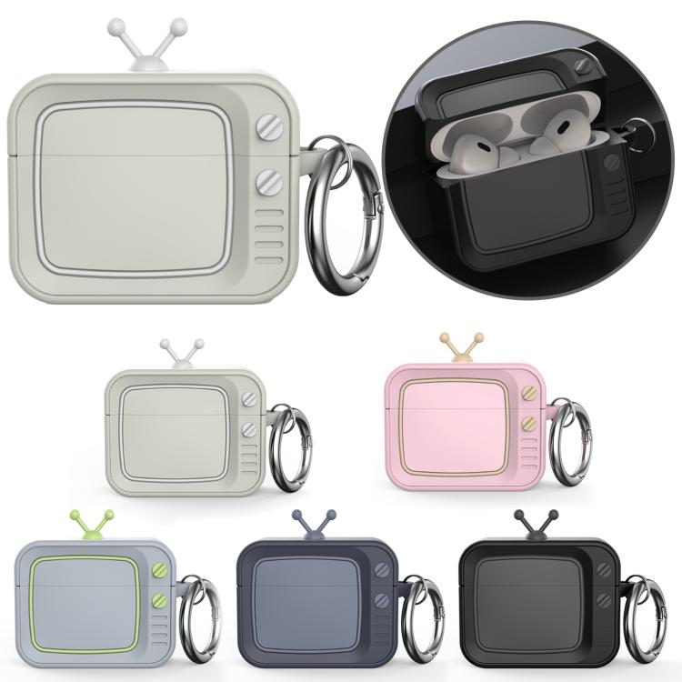 For AirPods Pro 2 Retro TV Bluetooth Earphone Silicone Protective Case