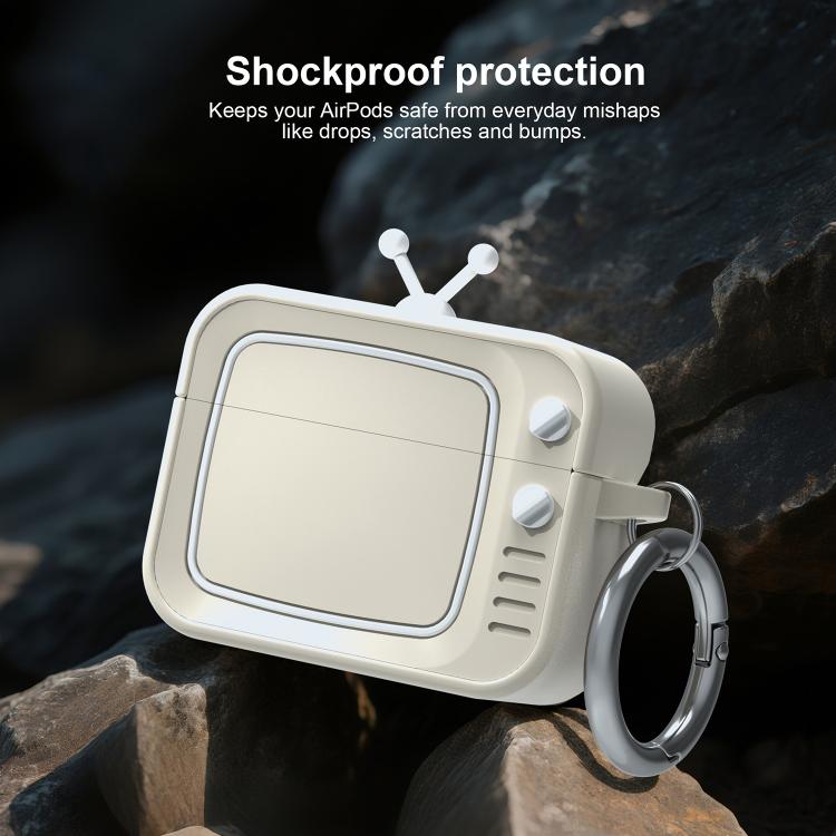 For AirPods Pro 2 Retro TV Bluetooth Earphone Silicone Protective Case