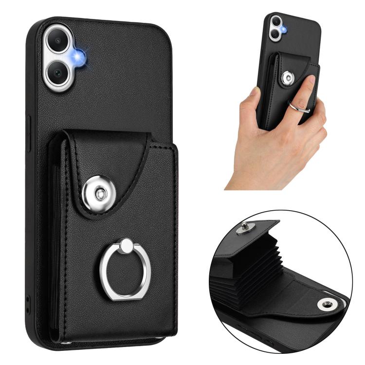 For Samsung Galaxy A06 4G Organ Card Bag Ring Holder Phone Case
