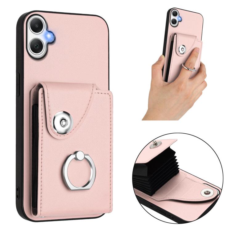 For Samsung Galaxy A06 4G Organ Card Bag Ring Holder Phone Case