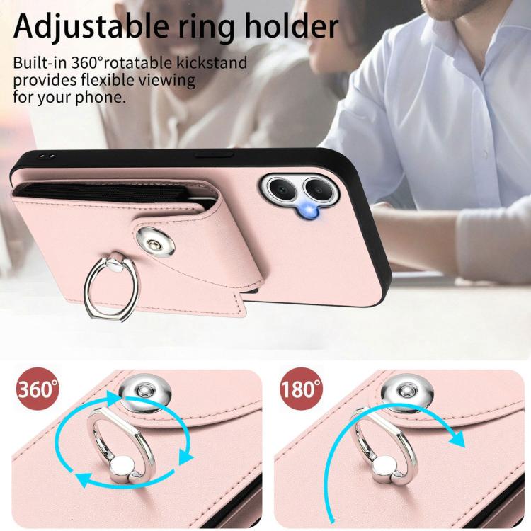 For Samsung Galaxy A06 4G Organ Card Bag Ring Holder Phone Case