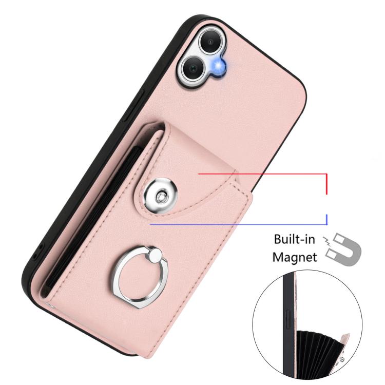 For Samsung Galaxy A06 4G Organ Card Bag Ring Holder Phone Case