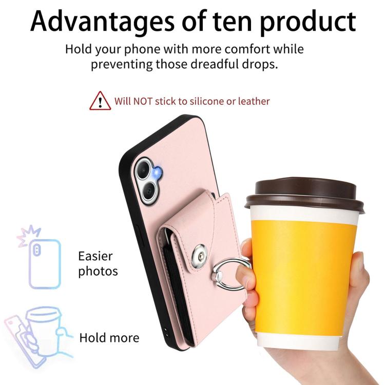 For Samsung Galaxy A06 4G Organ Card Bag Ring Holder Phone Case