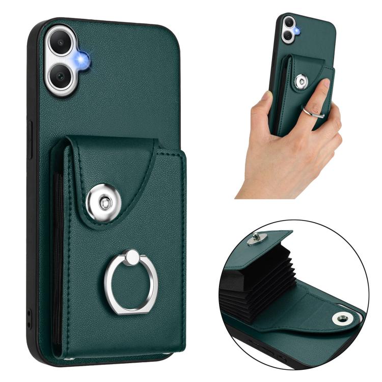For Samsung Galaxy A06 4G Organ Card Bag Ring Holder Phone Case