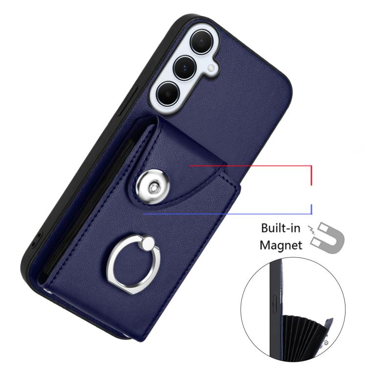 For Samsung Galaxy A26 5G Organ Card Bag Ring Holder Phone Case