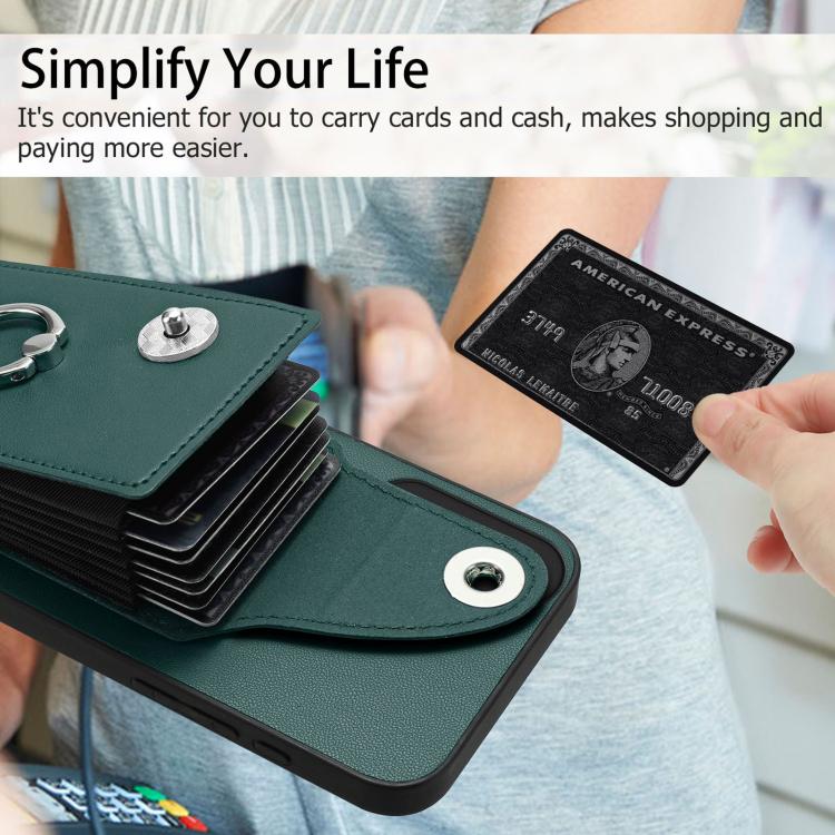 For Samsung Galaxy S23 FE 5G Organ Card Bag Ring Holder Phone Case