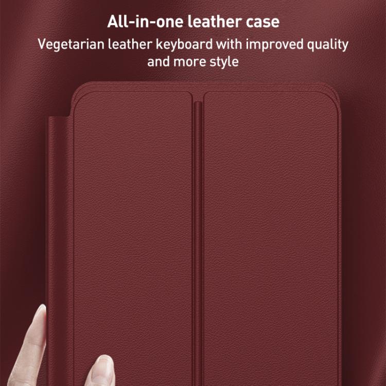 For Samsung / Huawei Fold Phone Series GKK Integrated Full Coverage Bluetooth Keyboard Leather Case Set with Pen and Mouse