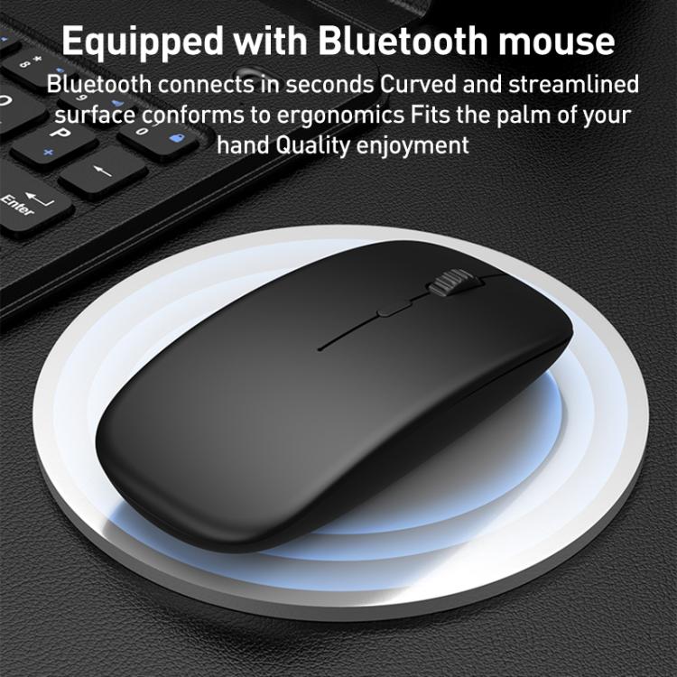 For Samsung / Huawei Fold Phone Series GKK Integrated Full Coverage Bluetooth Keyboard Leather Case Set with Pen and Mouse