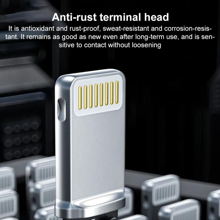 ZGA CB02 2.4A USB to 8 Pin Charging Data Cable, Length:1m - White