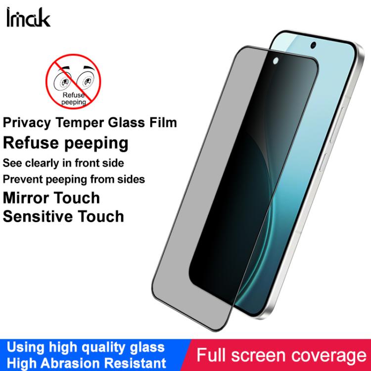 For OPPO Reno14 F 5G Global imak HD Full Screen Privacy Tempered Glass Protective Film