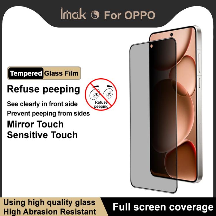 For OPPO A6 GT 5G / A6 Max 5G  imak HD Full Screen Privacy Tempered Glass Protective Film