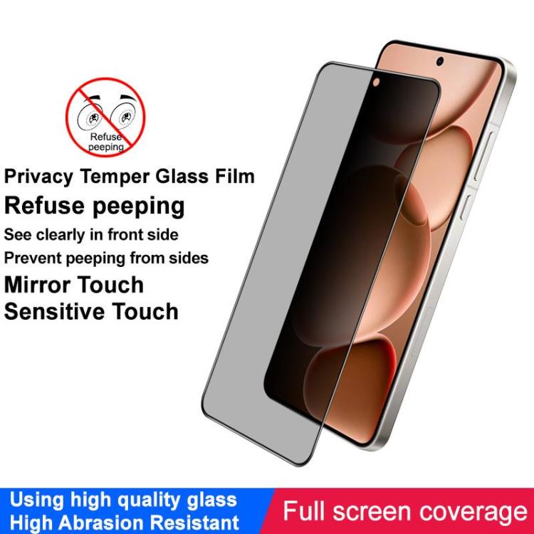 For OPPO Find X8 Ultra imak HD Full Screen Privacy Tempered Glass Protective Film
