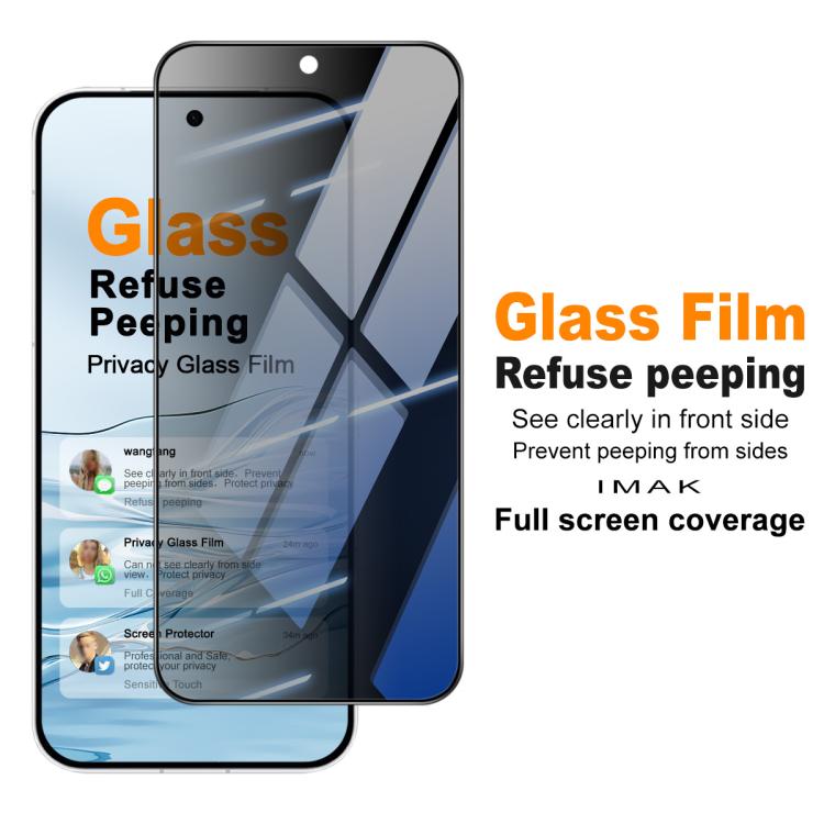 For OPPO K15 Pro+ imak HD Full Screen Privacy Tempered Glass Protective Film