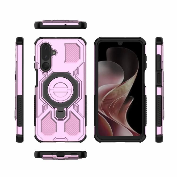 For Samsung Galaxy M36 5G India J-20 Solid Color MagSafe Magnetic TPU+PC Phone Case