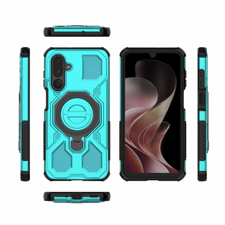 For Samsung Galaxy M36 5G India J-20 Solid Color MagSafe Magnetic TPU+PC Phone Case
