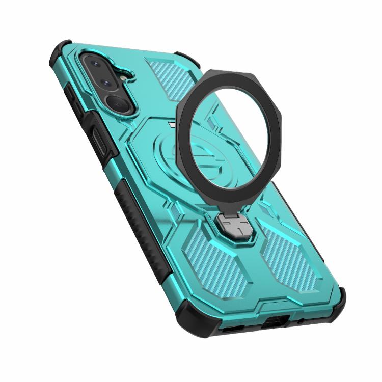 For Samsung Galaxy M36 5G India J-20 Solid Color MagSafe Magnetic TPU+PC Phone Case